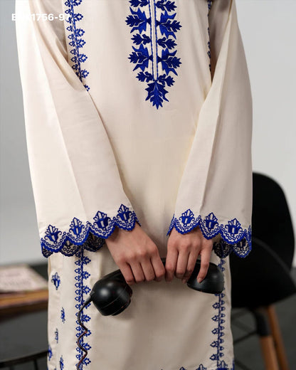 Chanderi Silk Embroidery work Party Wear -BNK1756