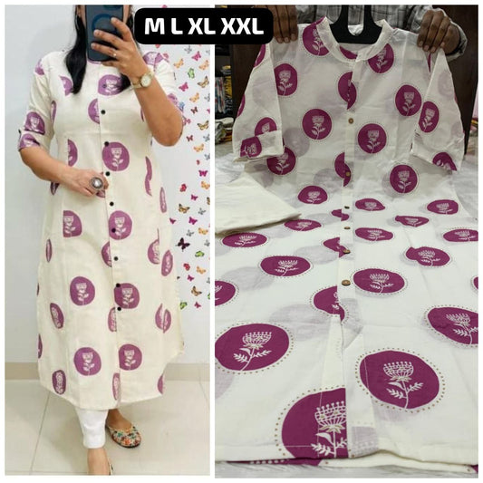 SUMMER DHAMAKA DESIGNER COLLECTION- Enjoy your Summer with our amazing kurti Pant set (MD013)