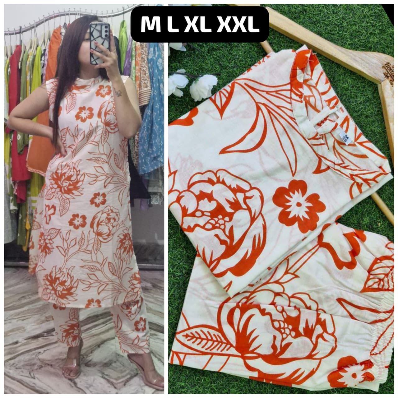 SUMMER DHAMAKA DESIGNER COLLECTION- Summer with our amazing kurti Pant set - MDN016