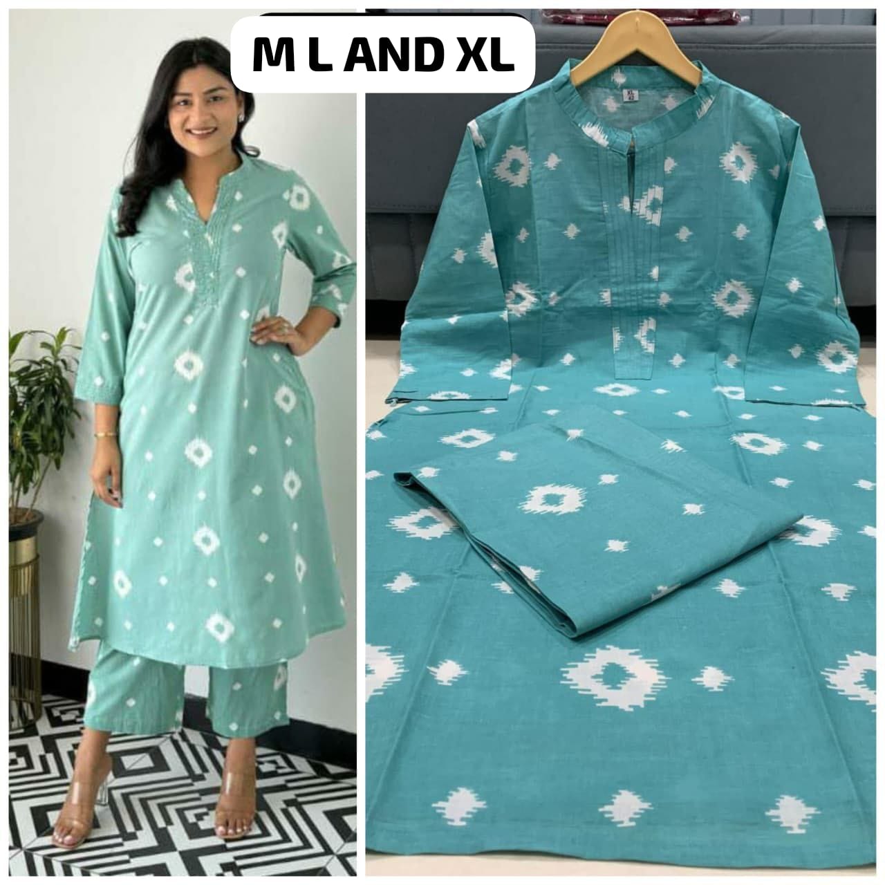 SUMMER DHAMAKA DESIGNER COLLECTION- Summer with our amazing kurti Pant set - MDN018