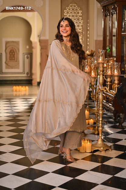 Pure Soft Kanjivaram Glass Tissue - BNK1749