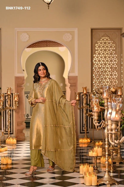 Pure Soft Kanjivaram Glass Tissue - BNK1749