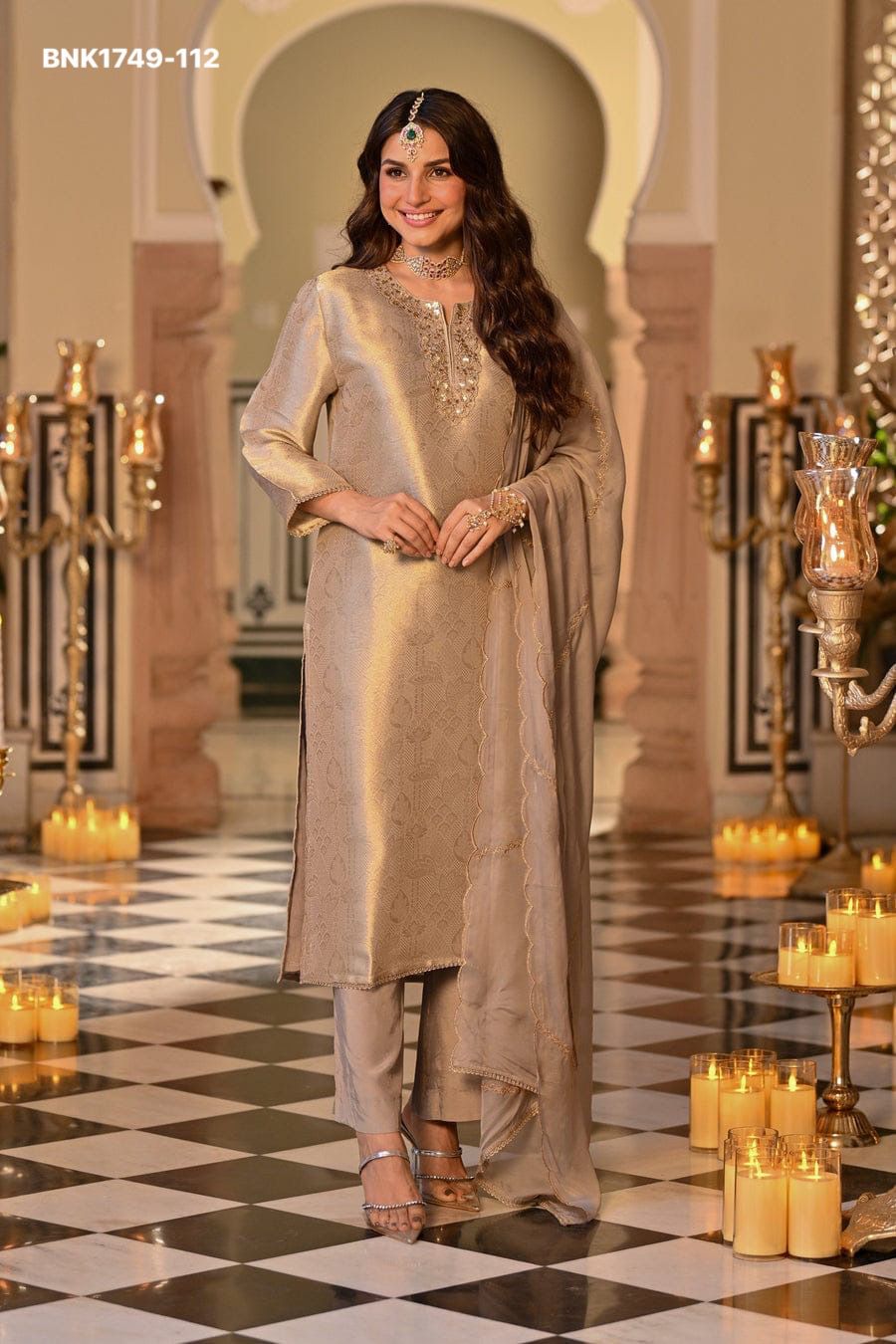 Pure Soft Kanjivaram Glass Tissue - BNK1749