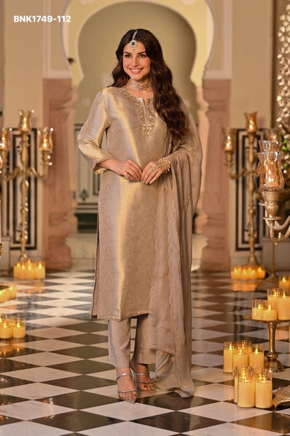 Pure Soft Kanjivaram Glass Tissue - BNK1749