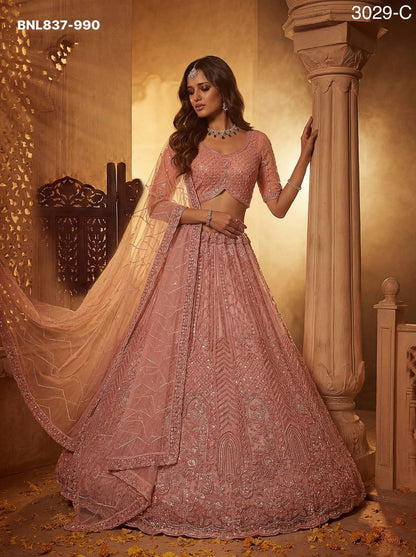 Lehenga Choli Intricate motifs and Beautiful - BNL837