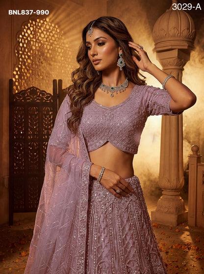 Lehenga Choli Intricate motifs and Beautiful - BNL837