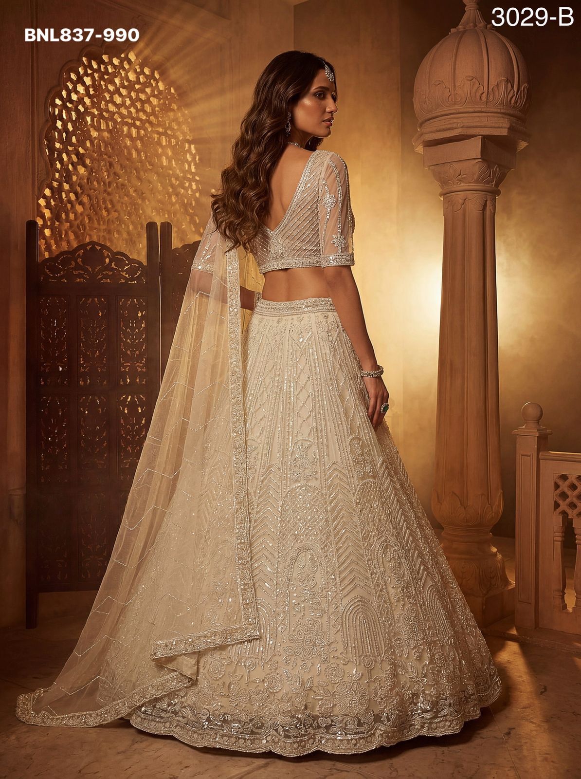 Lehenga Choli Intricate motifs and Beautiful - BNL837