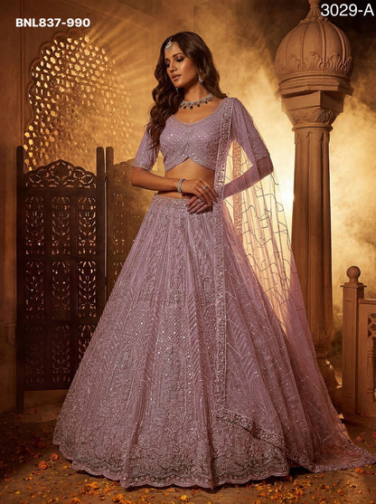 Lehenga Choli Intricate motifs and Beautiful - BNL837
