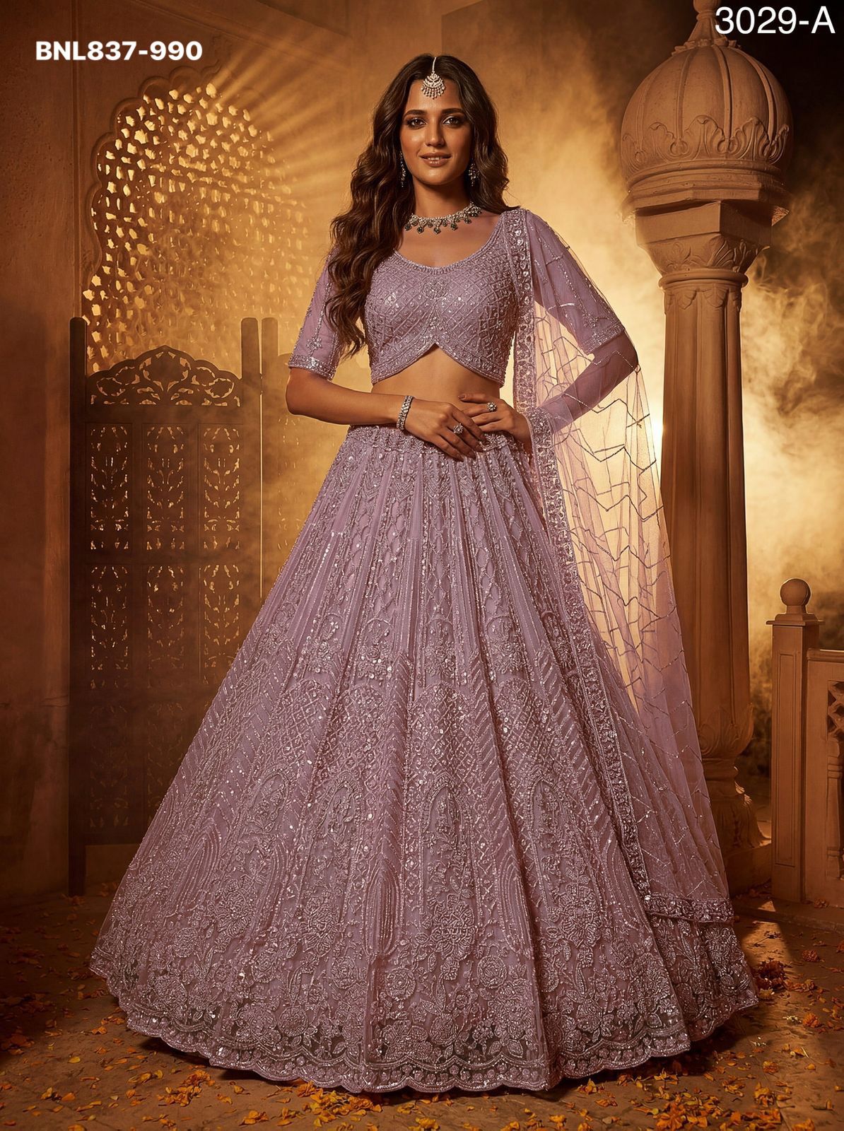 Lehenga Choli Intricate motifs and Beautiful - BNL837