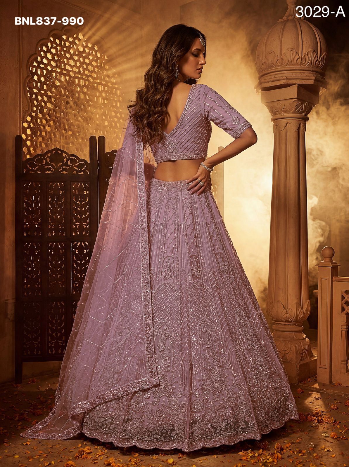 Lehenga Choli Intricate motifs and Beautiful - BNL837