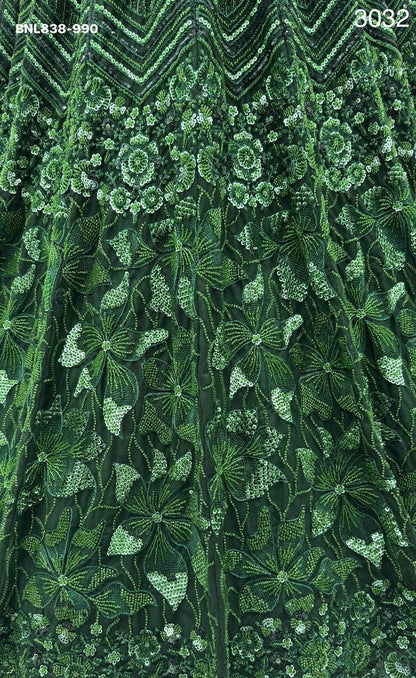 Emerald Empress Sequin Lehenga Choli - BNL838