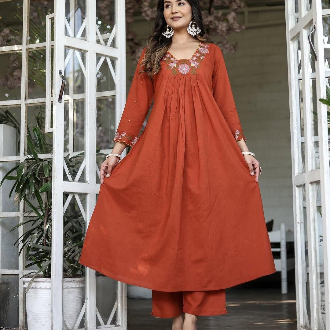 Women's Embroidered Anarkali - BNK1768