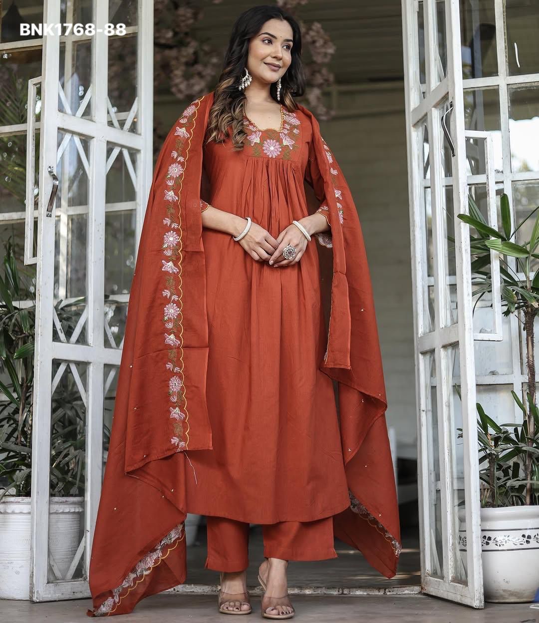 Women's Embroidered Anarkali - BNK1768