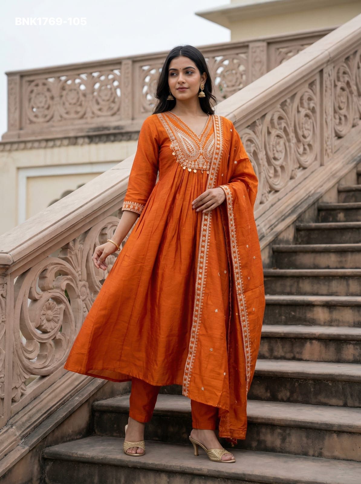 Embroidered CP-Vichitra - BNK1769
