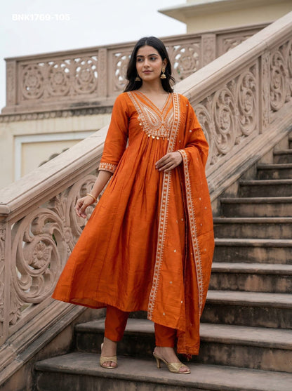 Embroidered CP-Vichitra - BNK1769