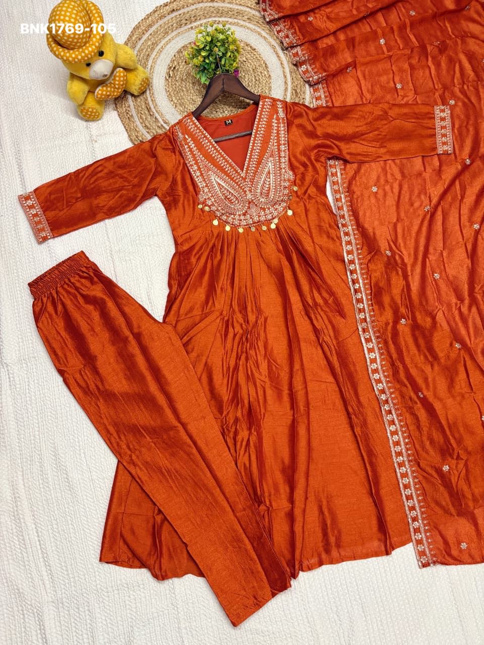 Embroidered CP-Vichitra - BNK1769