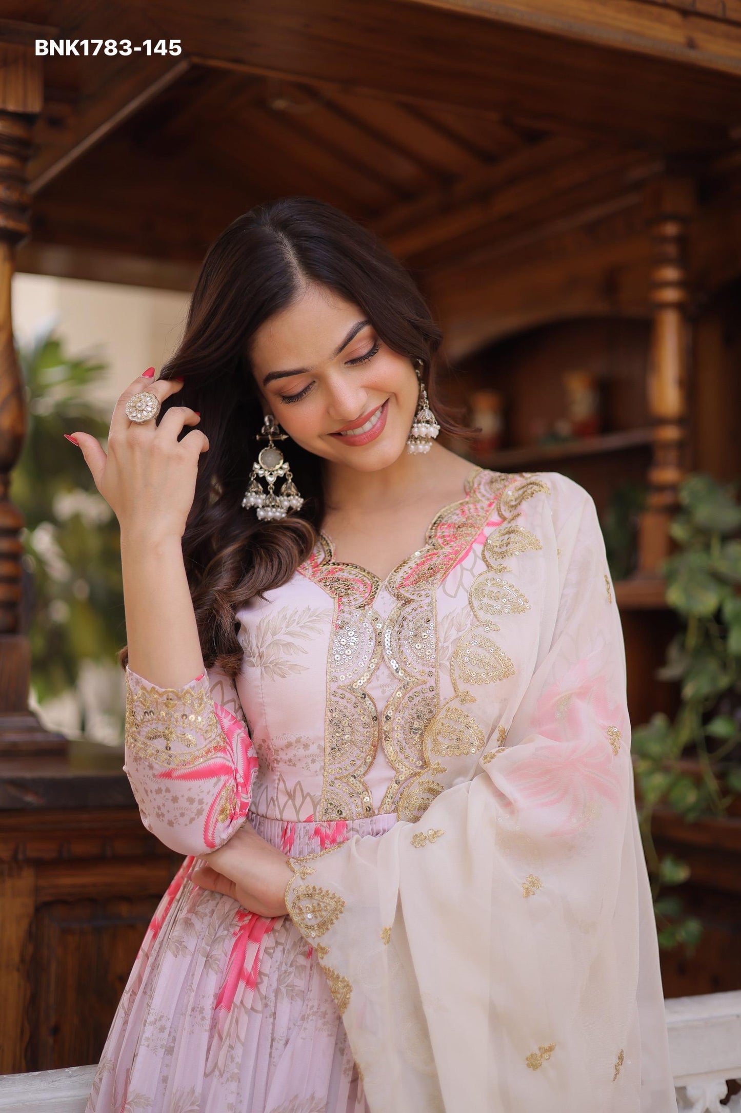READYMADE GOWN WITH DUPATTA SET  -MND1783