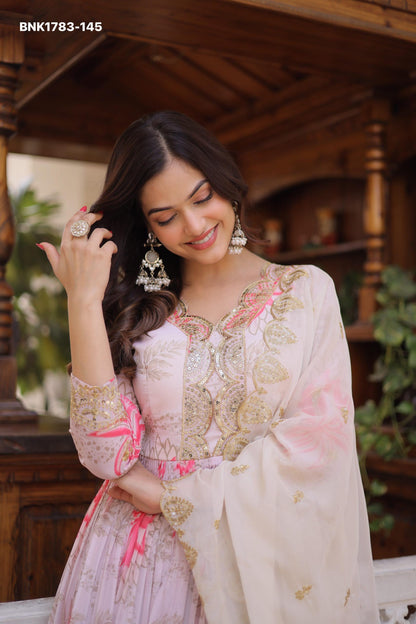 READYMADE GOWN WITH DUPATTA SET  -MND1783