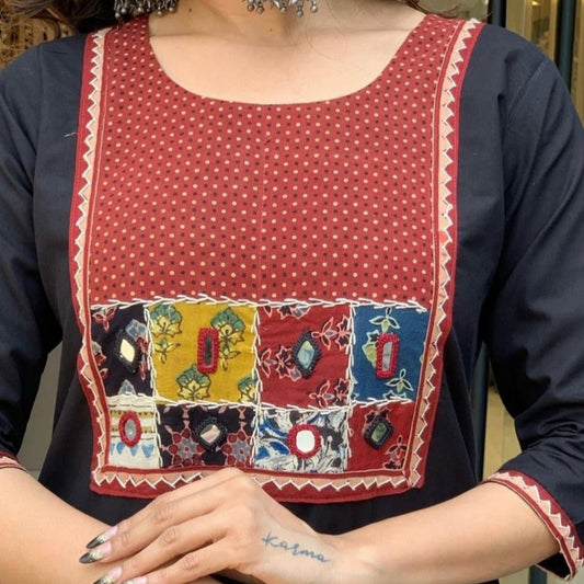 Heavy CHINON Silk and SLUB with Pant and Dupatta- MBNK1786