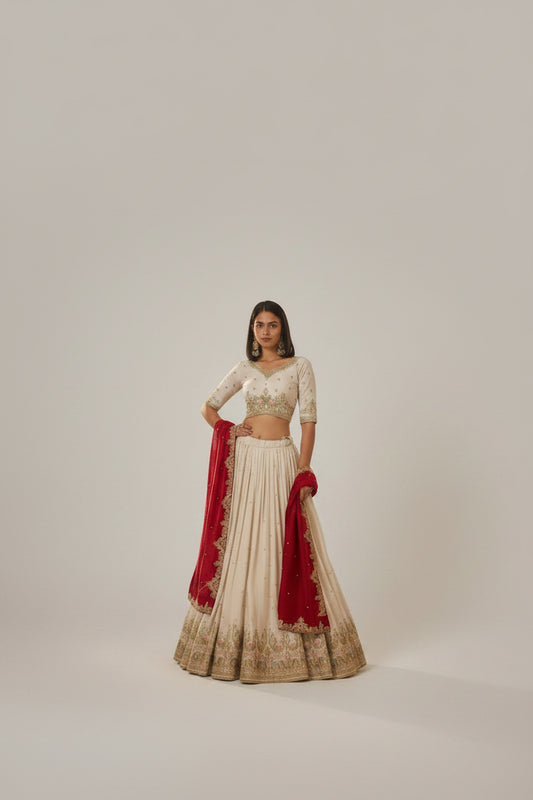 Lehenga Choli Vichitra Silk- MBNL75