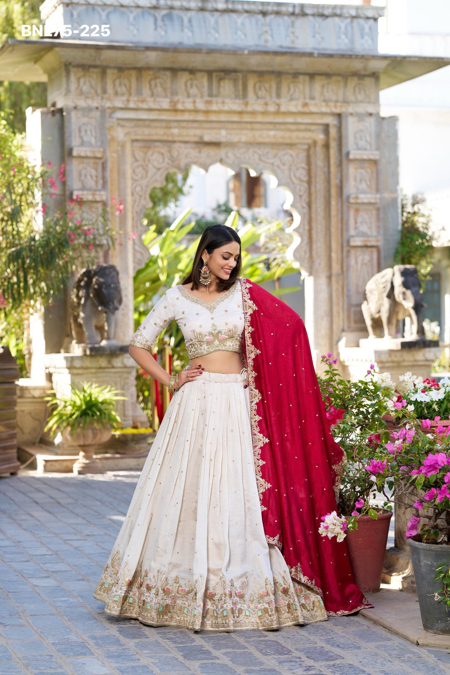Lehenga Choli Vichitra Silk- MBNL75