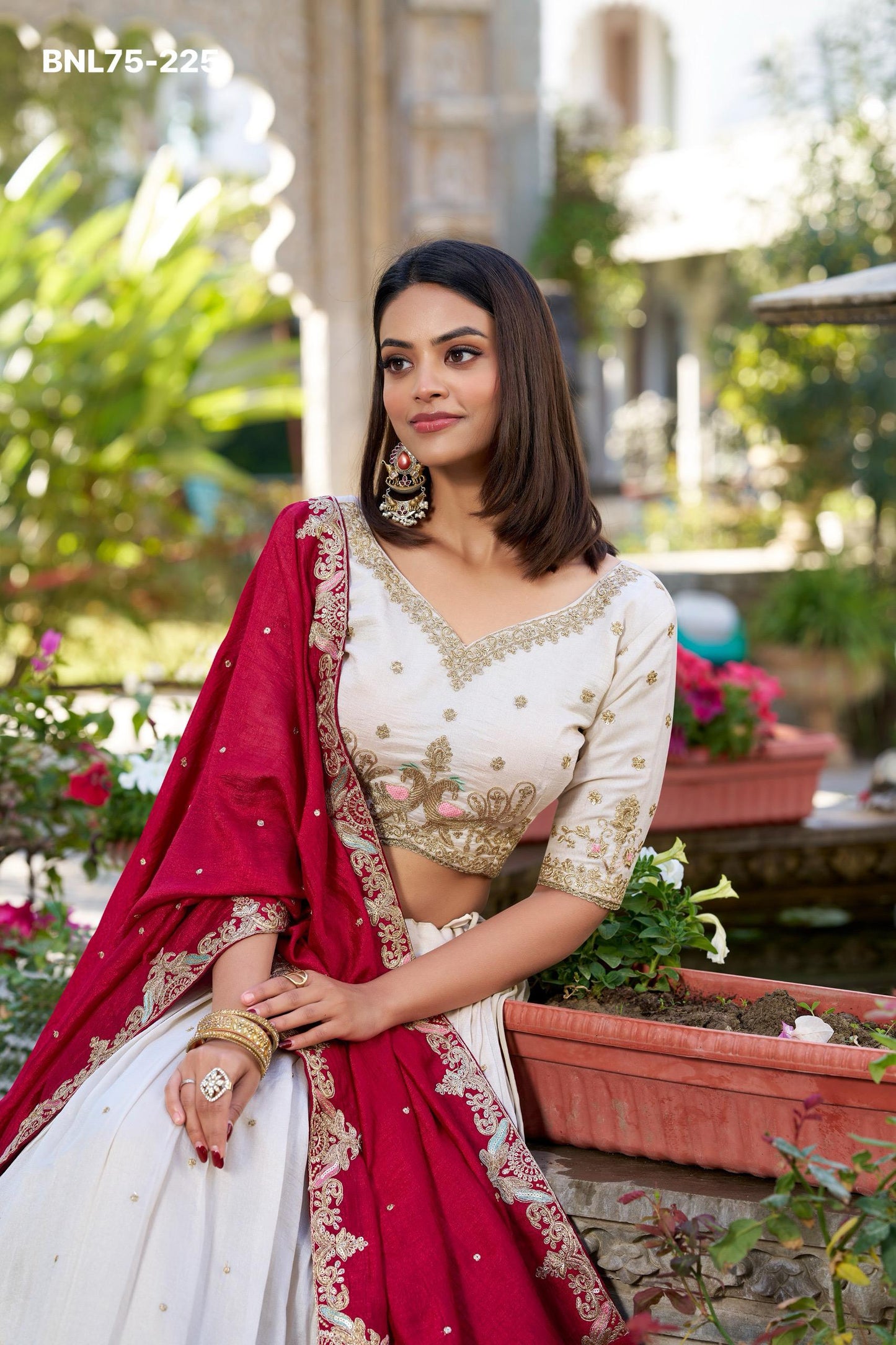 Lehenga Choli Vichitra Silk- MBNL75