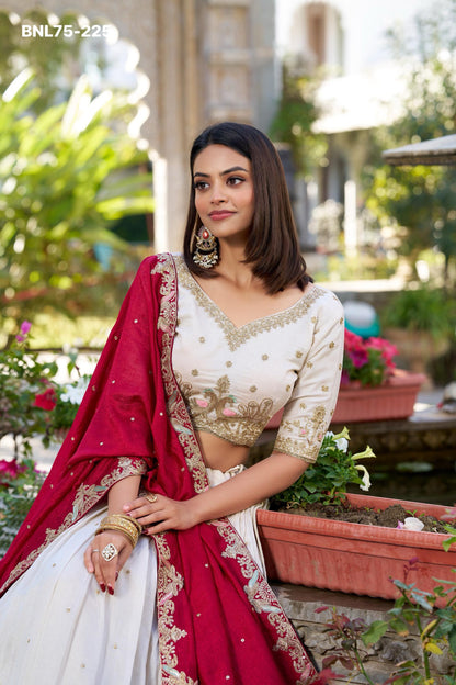 Lehenga Choli Vichitra Silk- MBNL75