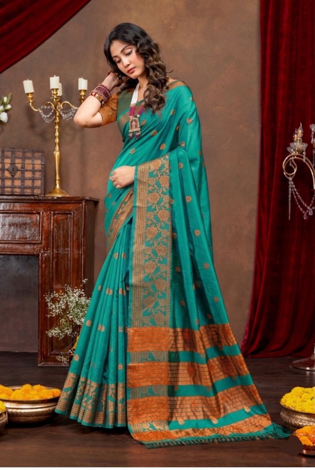 Lichi Kota Saree with Light Weight and Soft Fabric - MCL004