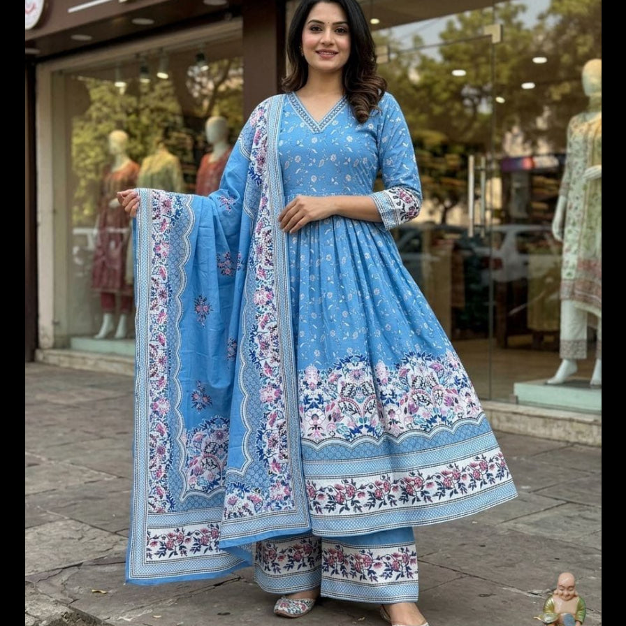Premium Cotton Ethnic Suit Set- Solid Pink Straight cut kurta and pants - MNK1802