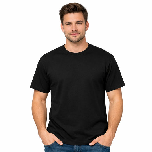 BOLD BASICS – BLACK UNISEX T‑SHIRT - 180 GSM