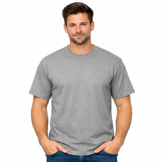 BOLD BASICS – GREY UNISEX T‑SHIRT - 180 GSM