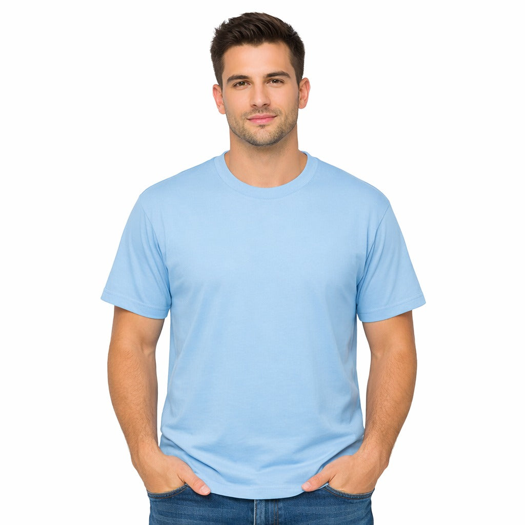 BOLD BASICS – AQUA BLUE UNISEX T‑SHIRT - 210 GSM