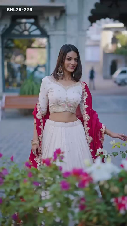 Lehenga Choli Vichitra Silk- MBNL75
