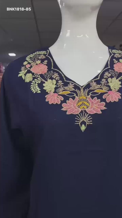 MNK1818-Long Sleeve Top with Heavy Embroidery Work combined with matching Plazzo for all occasion