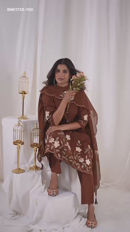 Anarkali Kurti Set (Cotton): BNK1735